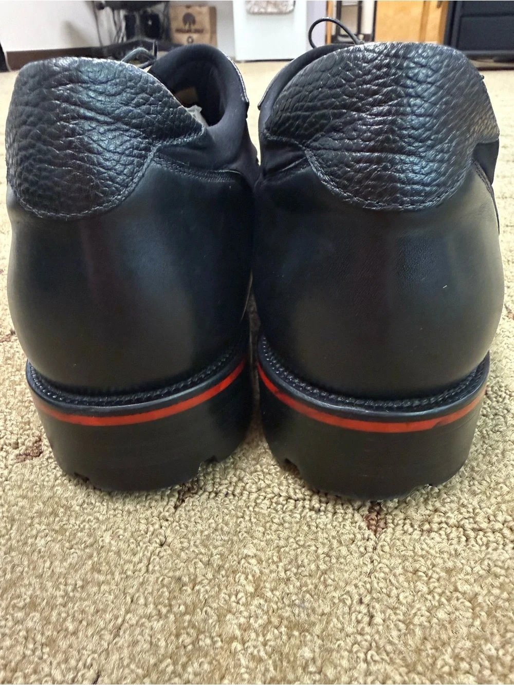 Christian Louboutin Men’s Black Suede & Leather Lace-Up Oxfords